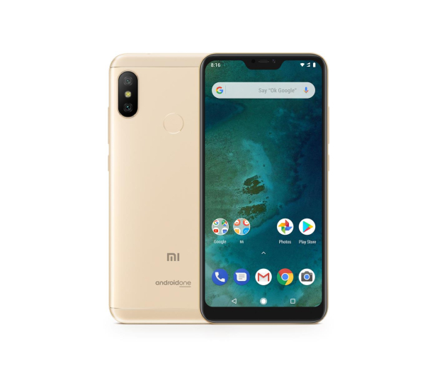 XIAOMI MI A2 Lite 3/32GB Złoty Dual Sim - 437480 - zdjęcie